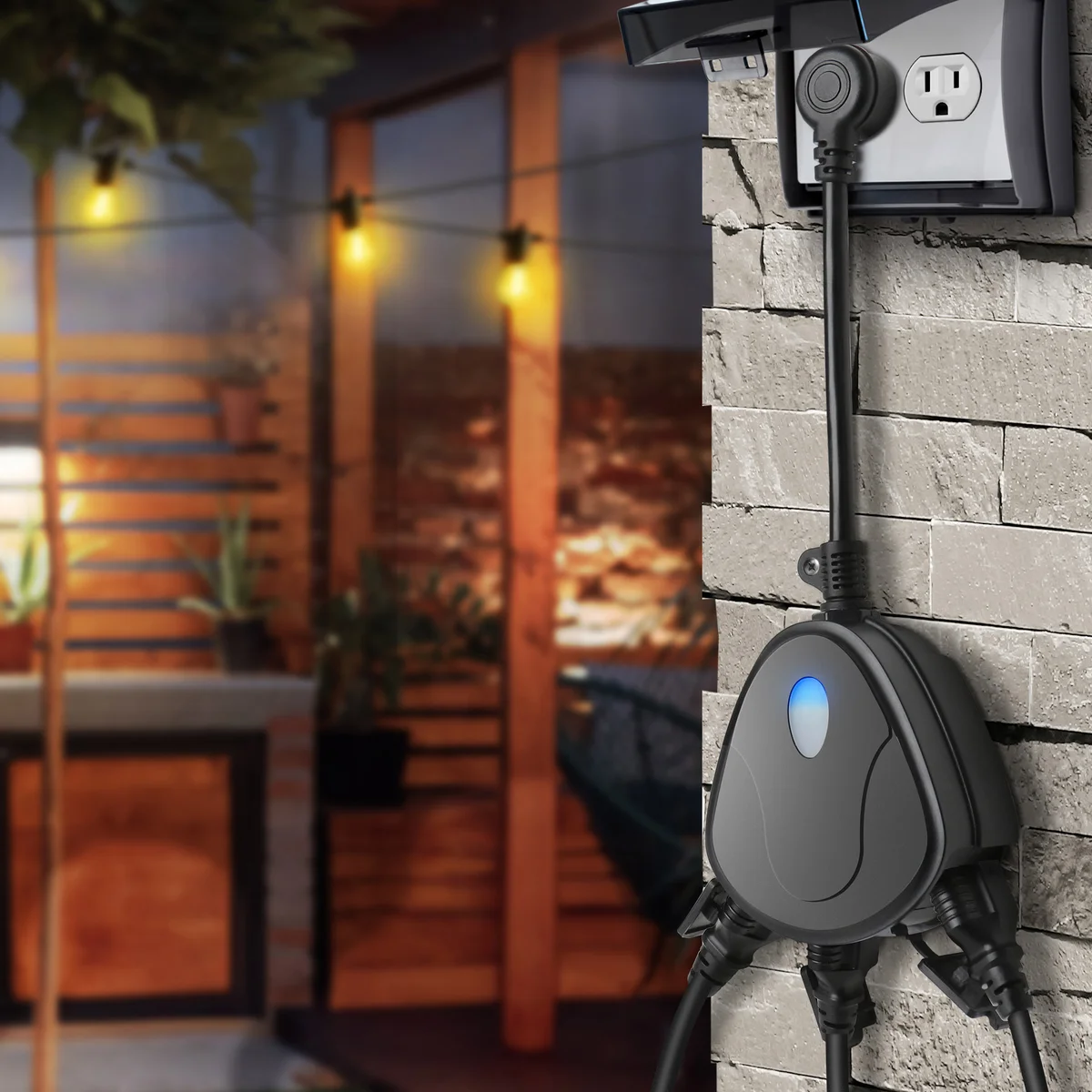 Paquete de 2 Enchufes Con Triple Toma De Corriente Feit Electric - Imagen 2