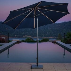 Sombrilla solar LED redonda Sunvilla de 10 pies