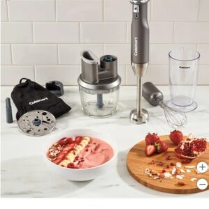 Licuadora de inmersión de velocidad variable Cuisinart con procesador