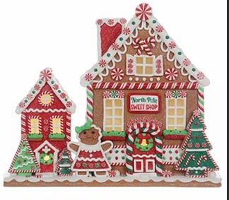 Pueblo de pan de jengibre preiluminado Member’s Mark