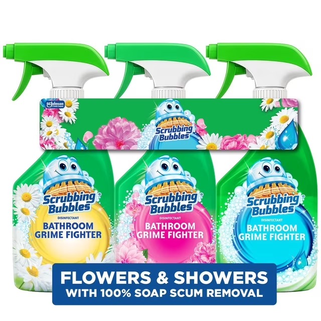 Espray limpiador Scrubbing Bubbles Flowers & Showers pack x3