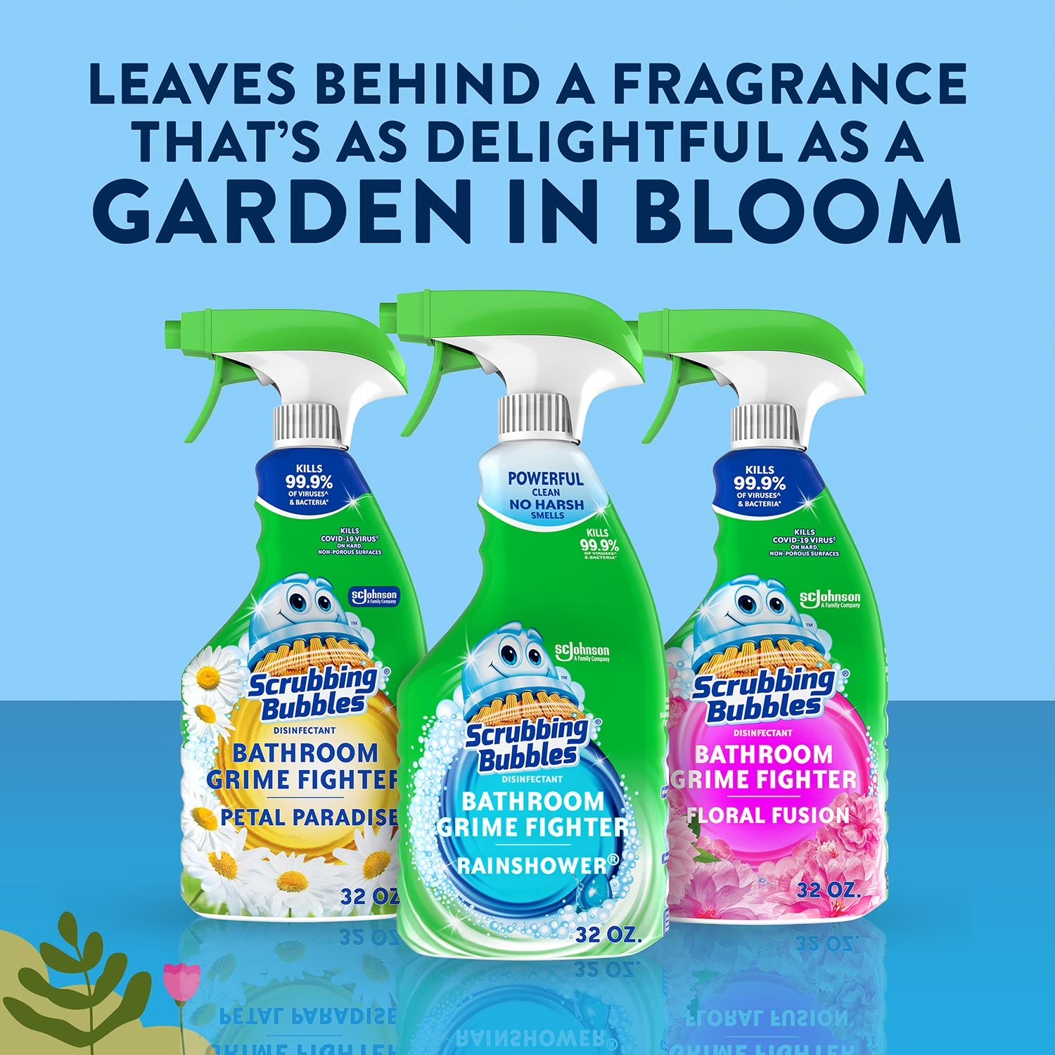Espray limpiador Scrubbing Bubbles Flowers & Showers pack x3 - Imagen 2