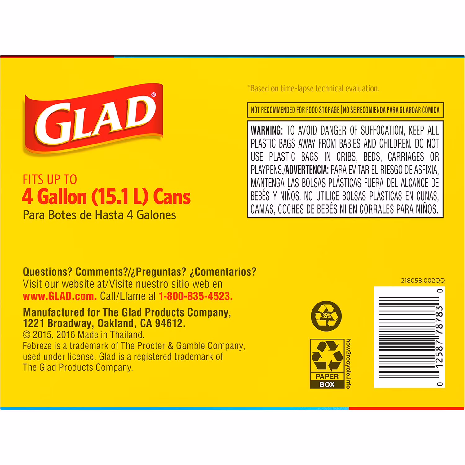 Fundas para basura blancas Glad - Imagen 2