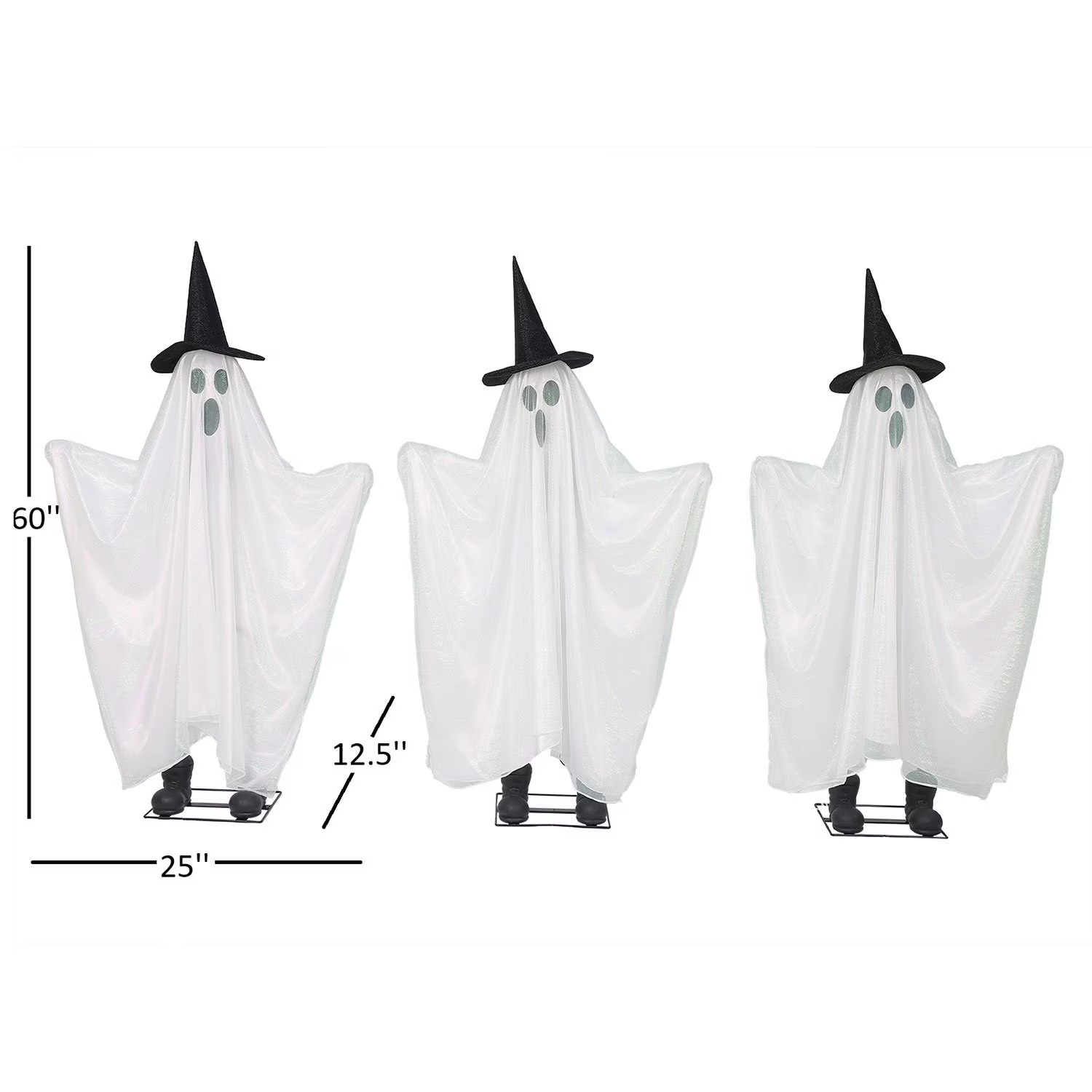 set de 3 Fantasmas animados preiluminados - Imagen 2