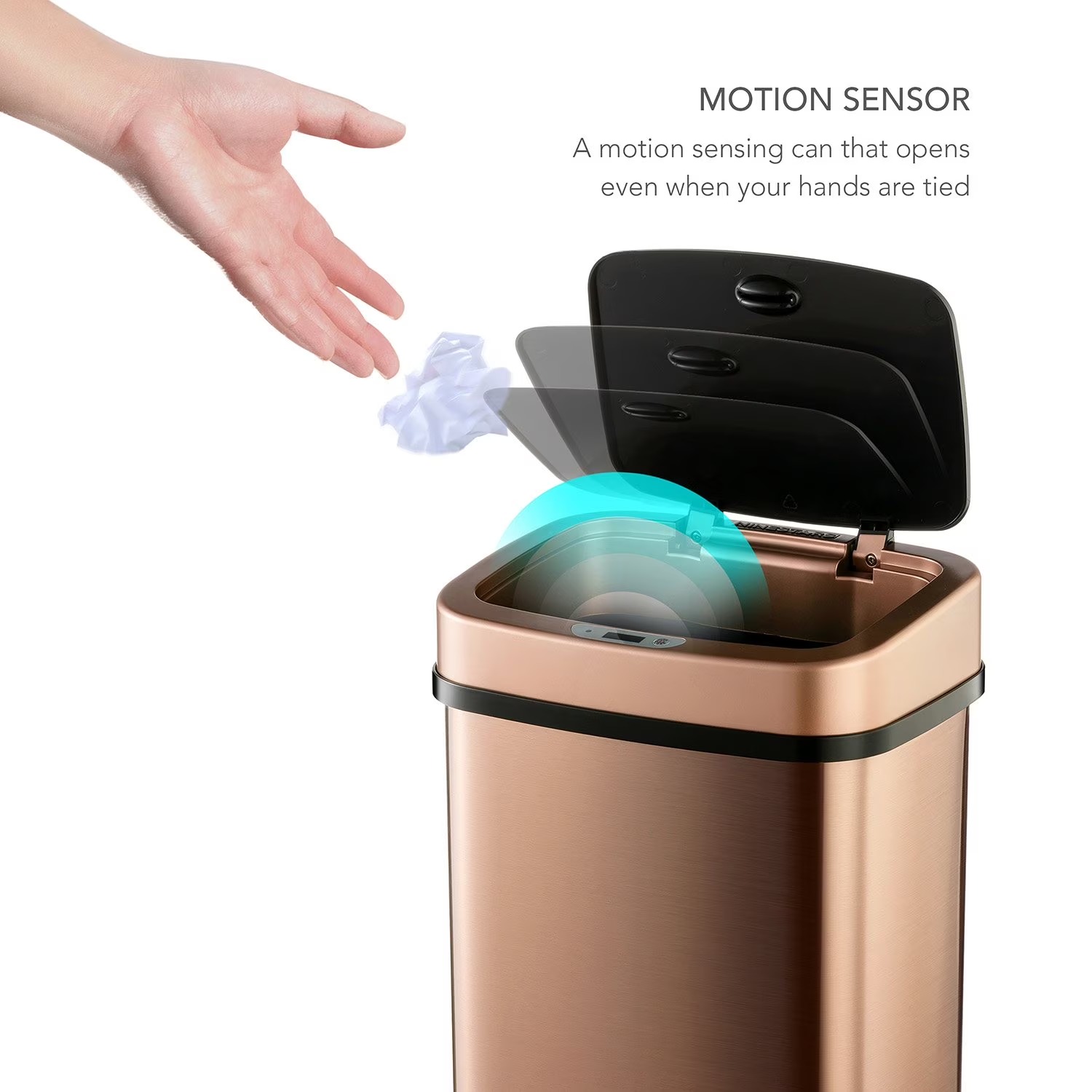 Papelera con sensor Nine Stars - Imagen 3
