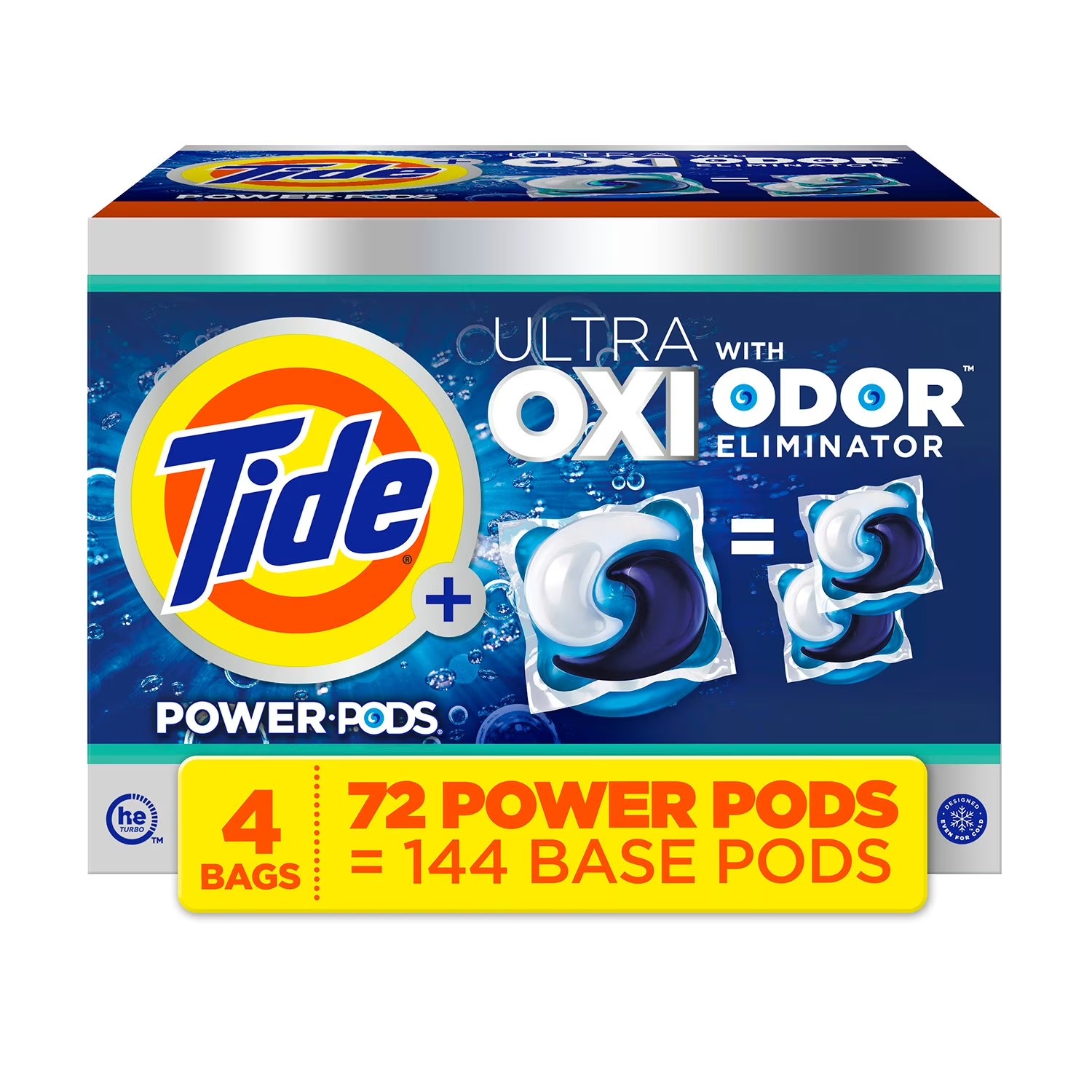 Tide Power PODS + Ultra OXI, 72 unidades