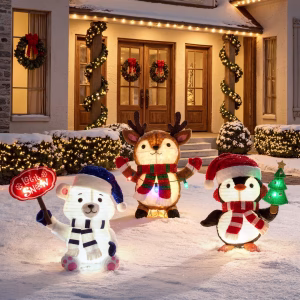 Amigo navideño para exterior