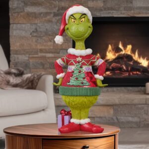 Estatua del Grinch con suéter
