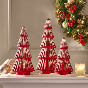 Set de árboles de cristal preiluminados