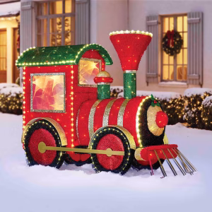 Tren navideño preiluminado Member's Mark